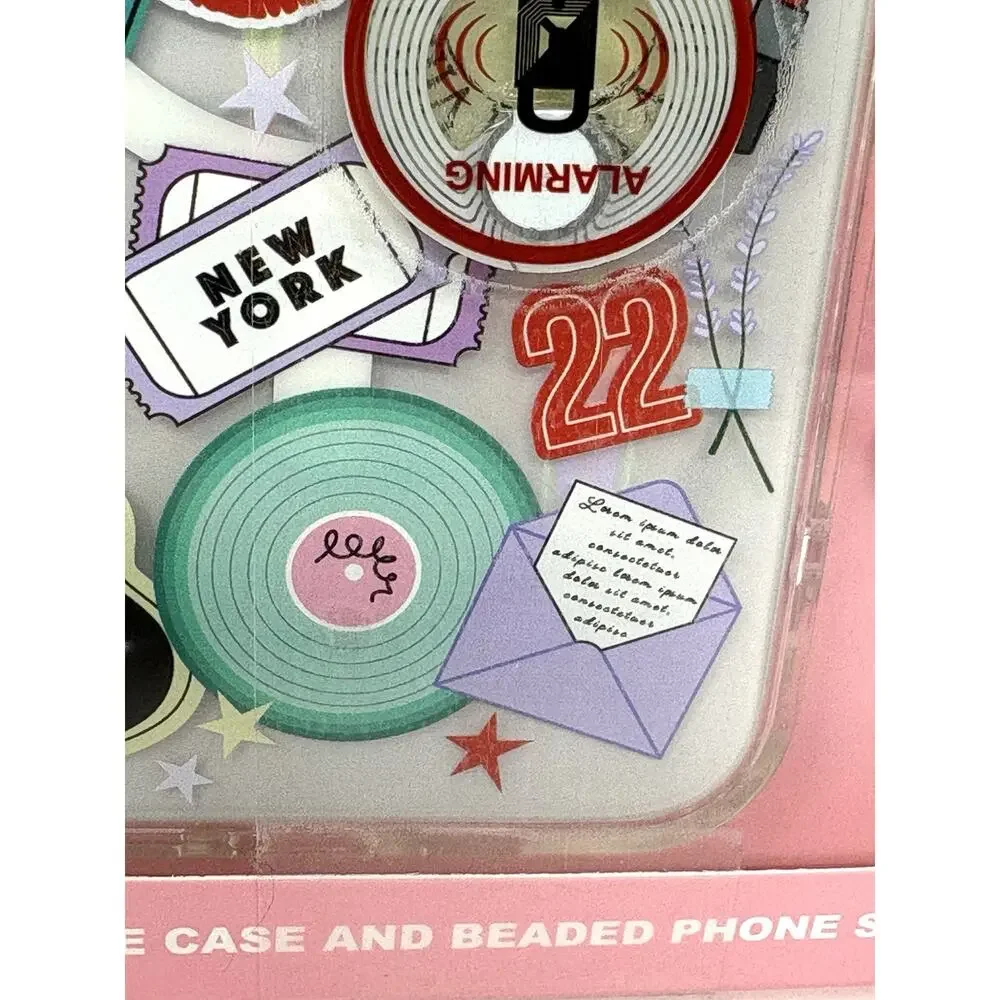 Skinnydip Disco Ball Guitar Cowgirl iPhone 13 / 14 Pro Max New York Beaded Strap